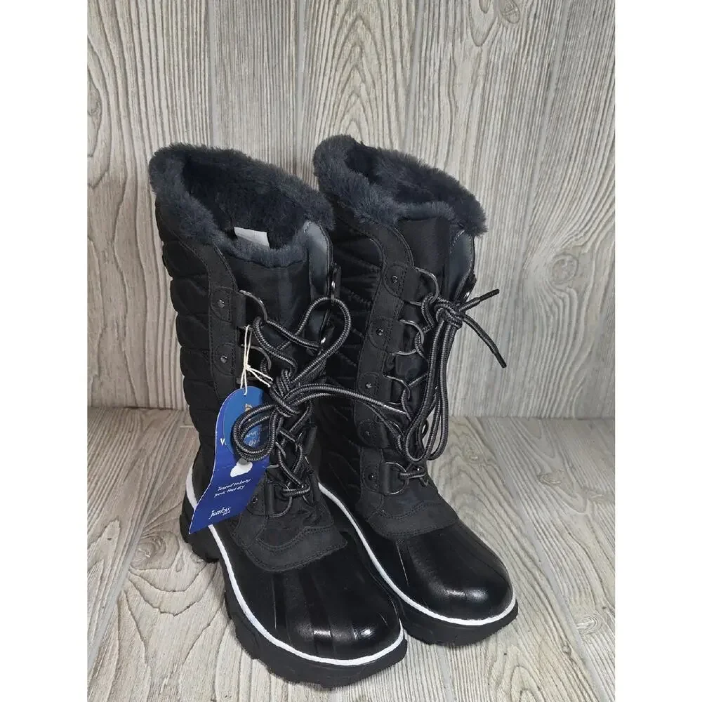 JBU Waterproof Black Winter Boots Womens Size 6 NWT